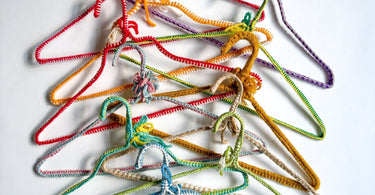 How to make yarn covered hangers