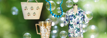 Collection of vintage goods and clothing that are perfect for summer