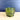 1975 FTD olive green oval footed vase – textured glass oak leaf design - NextStage Vintage