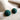 Akola dark green braided raffia dome stud earrings - NextStage Vintage