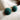 Akola dark green braided raffia dome stud earrings - NextStage Vintage