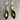Alexis Bittar gold tone and tan lucite dangle drop pierced earrings - NextStage Vintage