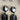 Alexis Bittar black marbled lucite and pavé dangle earrings - post pierced - NextStage Vintage
