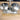 Hammered aluminum and glass condiment set - vintage serving set - NextStage Vintage