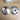 Hammered aluminum and glass condiment set - vintage serving set - NextStage Vintage
