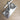 Hammered aluminum and glass condiment set - vintage serving set - NextStage Vintage