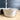 Hammered aluminum snack or condiment server with Pyrex bowls - 1960s vintage - NextStage Vintage