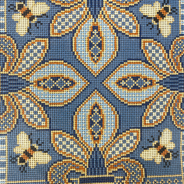 CanvasWorks Traditions Napoleonic Bee brick cover needlepoint canvas 