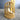 Flocked bird in gold plastic cage ornament - vintage Christmas - NextStage Vintage