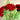 Bouquet of crochet carnations on floral picks - vintage handmade decor - NextStage Vintage