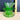 Vintage uranium green depression swirl glass cups and saucers - solid flat handles - set of 2 - NextStage Vintage