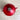 Shabby red glass Christmas teapot ornament - mica - Germany - NextStage Vintage