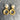 Givenchy goldtone door knocker earrings - post pierced - NextStage Vintage