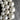 3 16" Strands round off-white glass pearlized beads 10-14mm - jewelry making/crafting - NextStage Vintage