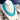 Lucoral triple strand turquoise color beaded necklace, sterling clasp - NextStage Vintage