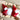 Pair of mini Santa ornaments - Retro Christmas decor - NextStage Vintage