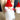 Pair of mini Santa ornaments - Retro Christmas decor - NextStage Vintage