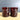 Mosser ruby red Eyewinker toothpick holders - set of 2 - vintage pressed glass - NextStage Vintage