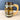 New York City printed amber glass souvenir mug with wooden handle - 1970s vintage - NextStage Vintage