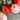 5 West Germany glass Christmas ornaments red & white glitter starburst - gems - vintage - NextStage Vintage