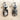 Sterling Silver Dangle Earrings with Silver-Flash Faceted Stones - NextStage Vintage