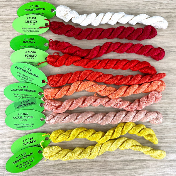 Vineyard Silk Classic Thread 10 hanks sunset colors NextStage Vintage