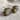 Tourmalated quartz post pierced earrings - gold vermeil setting - NextStage Vintage