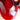 Red acrylic Wovo twist divided snack tray - Scott Henderson design - NextStage Vintage