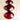 Red acrylic Wovo twist divided snack tray - Scott Henderson design - NextStage Vintage