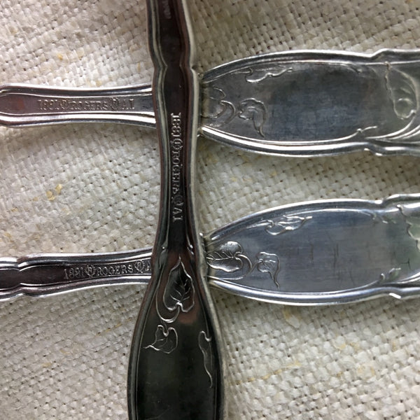 State seal spoons by 1881 Rogers - silverplate teaspoons - assorted states - NextStage Vintage