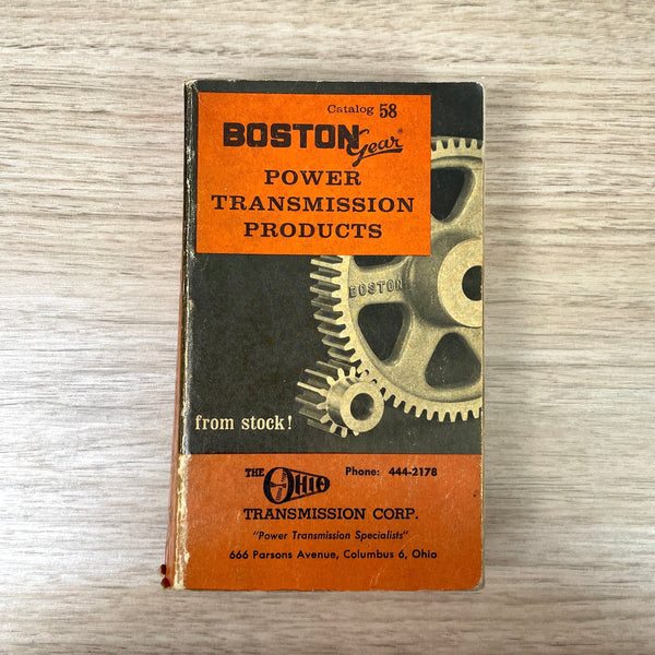 Boston Gear Power Transmission Products Catalog 58 vintage 1963