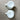 Anchor Hocking milk glass bubble cream and sugar - vintage glassware - NextStage Vintage