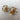 Round floral earrings with AB rhinestones - 1960s vintage - NextStage Vintage
