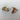 Round floral earrings with AB rhinestones - 1960s vintage - NextStage Vintage