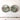 Hazel Atlas Hunt shot glasses - a pair - 1950s vintage - NextStage Vintage