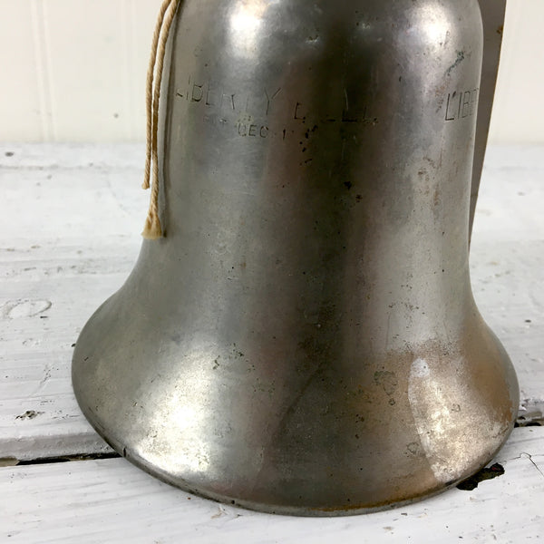 Liberty Bell hood ornament - Sesquicentennial celebration - 1920s antique - NextStage Vintage