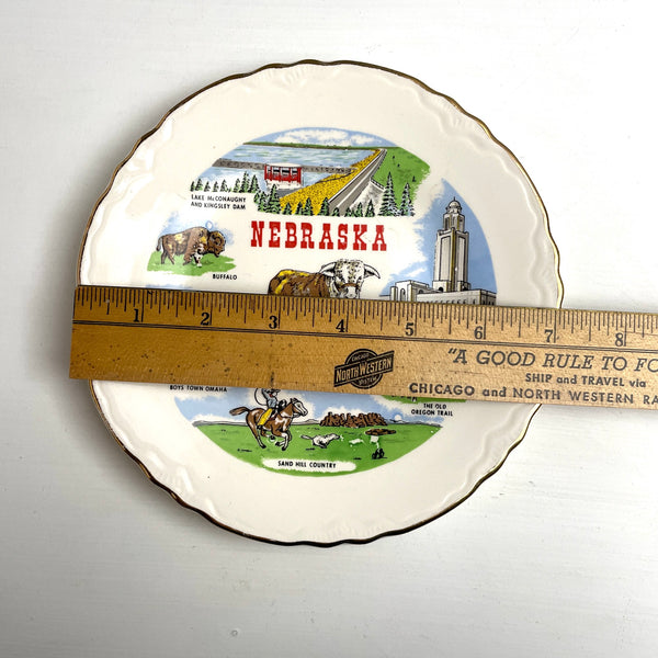 Nebraska souvenir state plate - 1960s vintage - NextStage Vintage