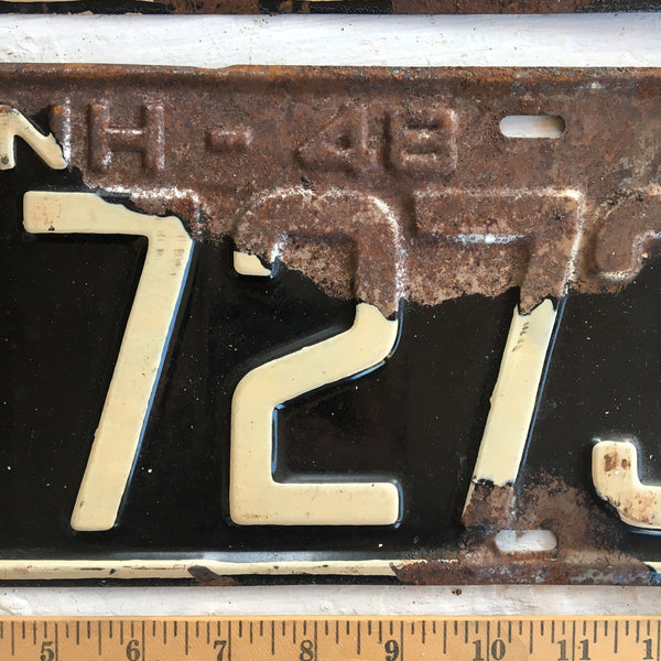 1948 New Hampshire automobile license plate pair - 117273 - NextStage Vintage