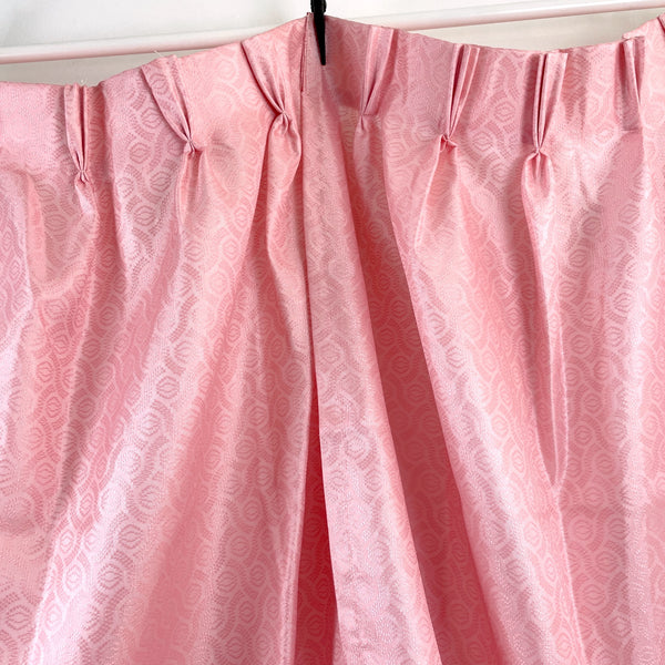 Pink fiberglass draperies - 4 panels - 24" x 70" - 1950s new old stock - NextStage Vintage