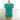 1970s turquoise pullover vest with flowers - hand crochet - size medium - NextStage Vintage