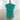 1970s turquoise pullover vest with flowers - hand crochet - size medium - NextStage Vintage