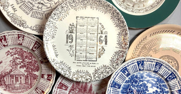 Calendar Plates from the 50s, 60s, 70s and 80s