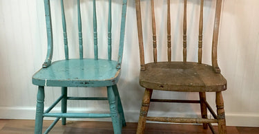 Vintage Tales: Two vintage oak chairs
