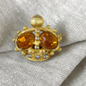 Bellini queen's crown pin - 1970s vintage brooch - NextStage Vintage