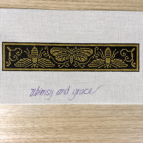 Whimsy and Grace Marybelle's Bookplate bookmark needlepoint canvas #WG11895 - NextStage Vintage