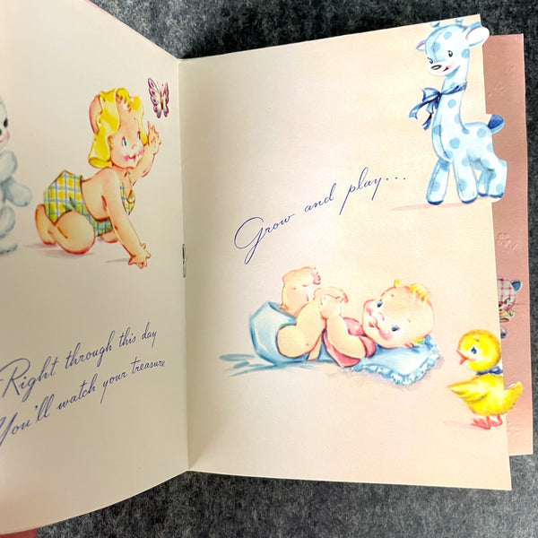 3 vintage greeting card booklets - baby and wedding - NextStage Vintage