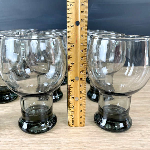 Federal Glass Sundown beer glassses - set of 12 - 1970s vintage