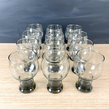 Federal Glass Sundown beer glassses - set of 12 - 1970s vintage - NextStage Vintage
