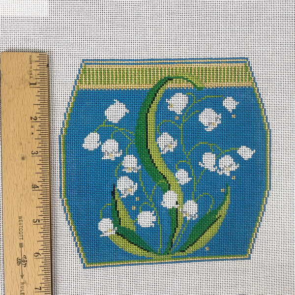 Whimsy and Grace Lily of the Valley Purse needlepoint canvas set #12148 - NextStage Vintage