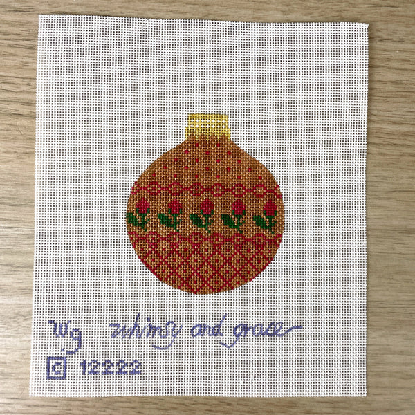 Whimsy and Grace ornament needlepoint canvases #12222 and #12223 - NextStage Vintage